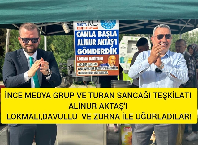 Alinur Aktaş’ın gidişi davul zurnayla kutlandı